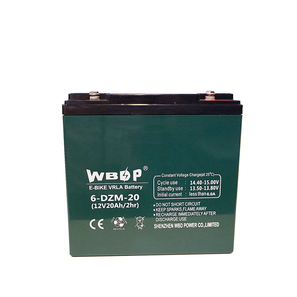 WBD 12V 20Ah 电动车动力电池 6-DZM-20  批发