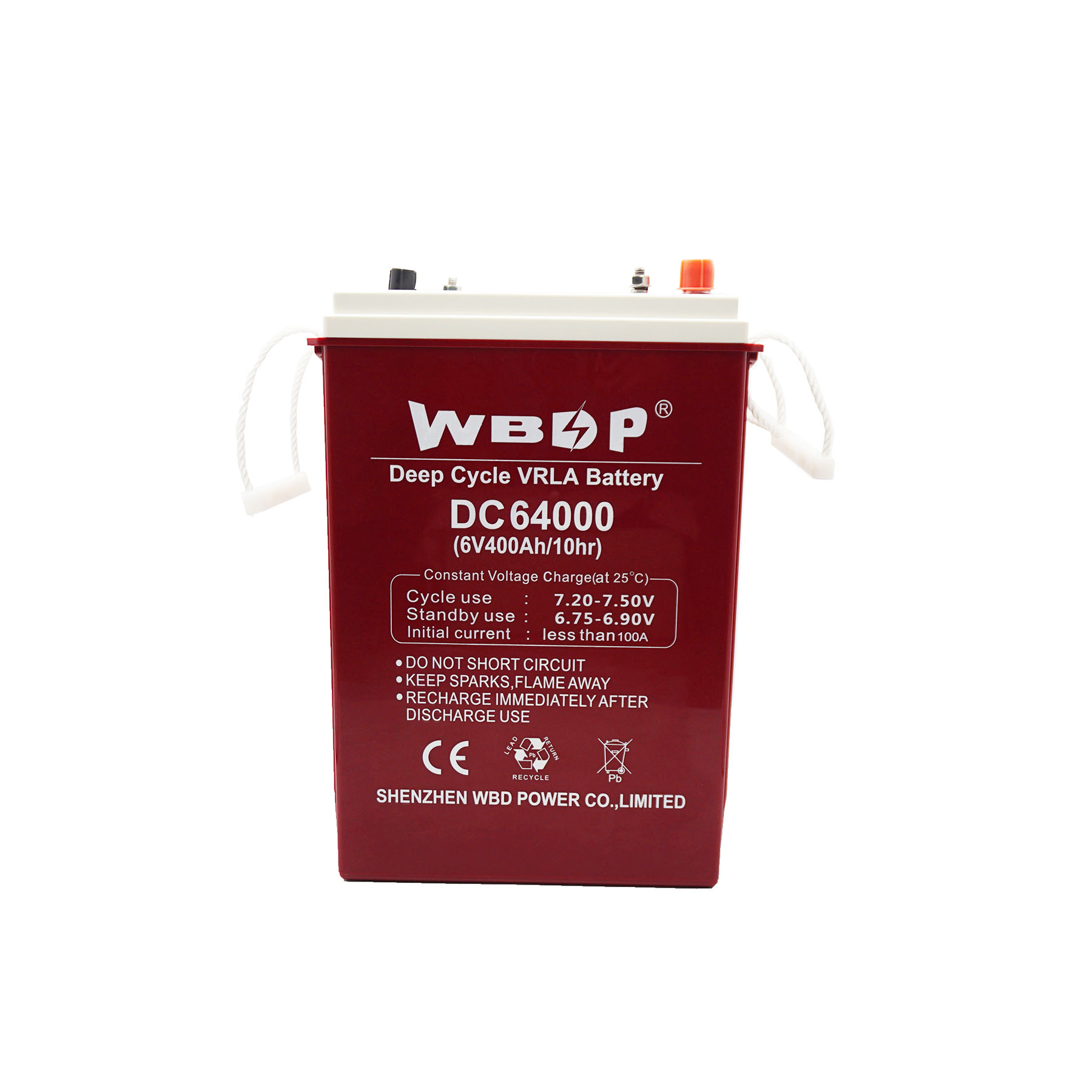 伟必达电源6V 400Ah 密封免维护深循环 UPS 电池供应商